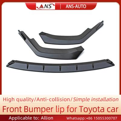 China Abrasion Resistant Front  Car Bumper Lip Pointed Shape For Toyota Allion for sale