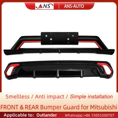 China ABS Anti Aging Car Front And Back Bumper Guard For Mitsubishi Outlander for sale