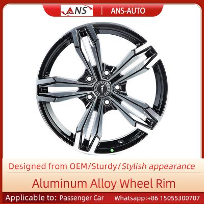 China Black Cars Body Parts Collision Resistant 17 Inch Aluminum Rims for sale