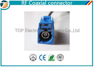China Bloqueado doble coaxial del conector RG174 del RF del varón femenino de pequeñas pérdidas de FAKRA en venta