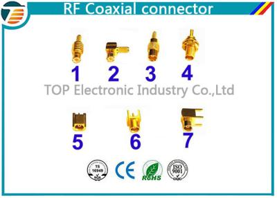 China PCB Assembled RG174 RF Coaxial Connector MCX Gold Plated Less Weight for sale