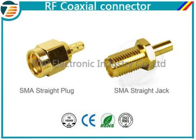 China Male Plug SMA Straight Crimp RF Coaxial Connector For RG174 TOP-SMA-1 for sale