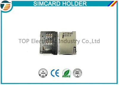 China Gold ATTEND SIM CARD Socket SIM Card Holder 115A-ADA0-R02 for sale
