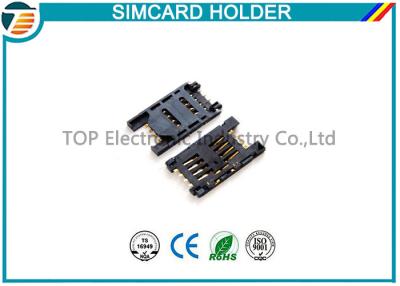 China Simple Board Guide Micro SIM Card Holder Surface Mount Right Angle for sale
