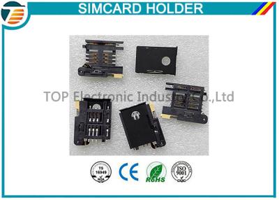China 3.0mm PCB Mounting SIM Card Holder With Button Release TOP-SIM05 for sale
