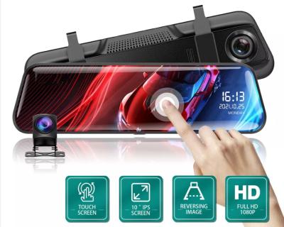 China 10 pulgadas Bluetooth Android Carplay Dashboard Mirror Stream Dual Drive Recorder IPS en venta