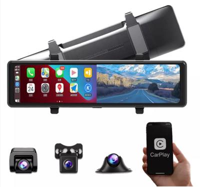 China AHD1080P Android Wireless Carplay Rear View Mirror DVR WIFI GPS 3 Cams for sale