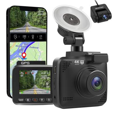China SONY IMX335 Night Vision 4K GPS Dash Cam Dual Camera 170 Degree FOV DVR Car Camera for sale