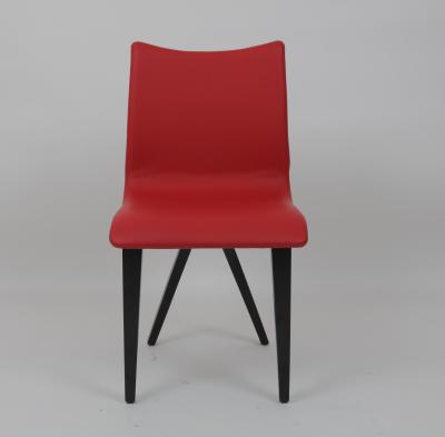 China Metal de cena de cuero de la silla del restaurante nórdico de la tapicería de Lxury rojo en venta