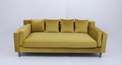 China Tufted Button Velvet 3 Seater Modular Sectional Sofa Set For Living Room for sale