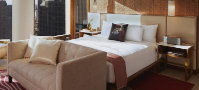 中国 カスタマイズされたホテルの寝室の家具セットは固定家具を含んでいる 販売のため