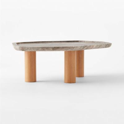 中国 Nordic Luxury Side Marble Coffee Table Living Room Furniture Set Tea Accent Round 販売のため
