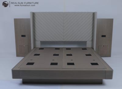 China Modern King Bed With Headboard Hotel Bedroom Furniture Sets for sale