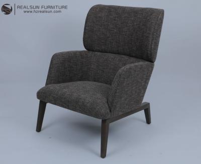 China Wooden Frame & Upholstered Lounge Chair Customized for sale