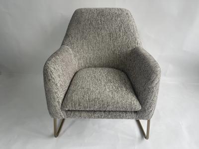 China Customized Modern Fabric Chair With Stainless Steel Frame à venda