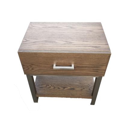 China Luxury Light Oak Bedside Table King / Queen Size For Hospitality Bedroom for sale