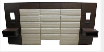 China Luxury Twin Size Bed Headboard Solid Birch Wood Commercial Hotel Furniture for sale