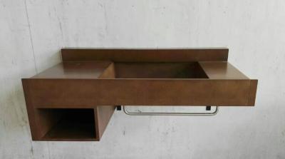China Floating Modern Bathroom Vanity Cabinets Brown Color With Professional Custom for sale