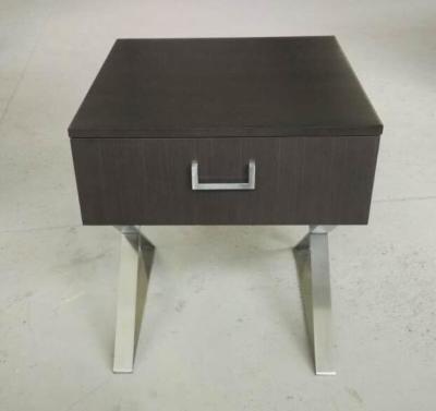 China King Size Hotel Bedside Tables Metal Leg Hospitality Case Goods With 100% Sheen for sale
