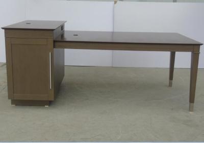 China Dark Stain Simple Writing Table With Microwave Unit , Hospitality Case Goods for sale