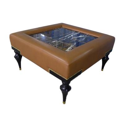 Chine Couleur en laiton en bois tapissée de table de chevet de table basse de salon écologique à vendre