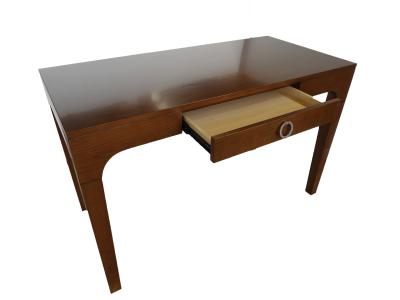 China High Gloass Hotel Writing Desk For Bedroom , Walnut Writing Table 0.2CBM for sale