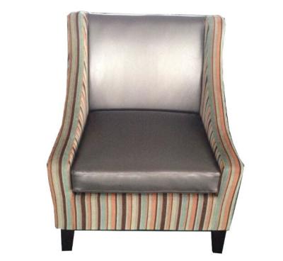 China De Stoel Binnen, Donkere Kleur Één Seater Sofa Chair van de stoffen Enige Laag Te koop