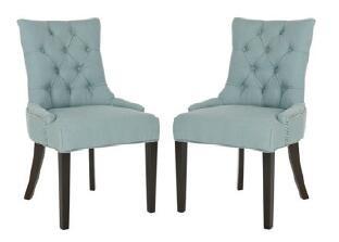 China Simple Modern Upholstered Furniture Dining Room Chairs With Tufted Back for sale