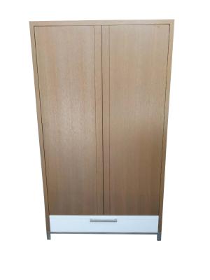China Metal Base 2 Door Wooden Hotel Room Wardrobe / Closet With Drawers ISO Listed for sale