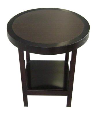 China HPL Top Wooden Hotel End Round Living Room Table For OEM Design for sale