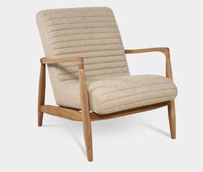 Cina Home Furniture Modern Armchair In Leather Or Wool in vendita