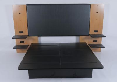China Wood Vinyl Upholstered King Headboard Hotel Bedroom Furniture for sale