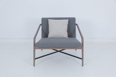 Китай Vintage Hospitality Dining Chairs Wood Upholstery Gray Arm Chair продается