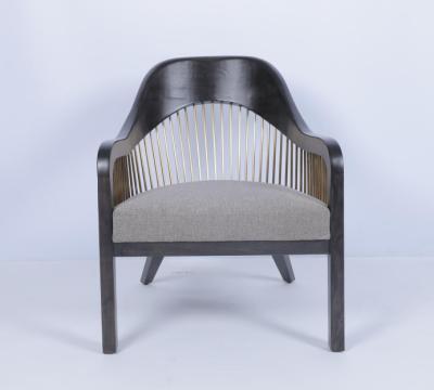 China Customized Modern Occasional Chairs Armchair Fabric Wood Frame for sale