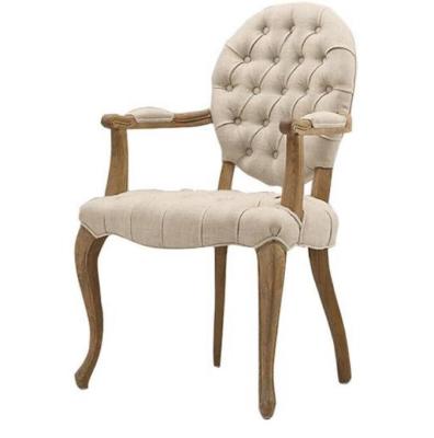 China Wooden Fabric Dining Chairs With Arm , Upholstered Contemporary Dining Chairs for sale
