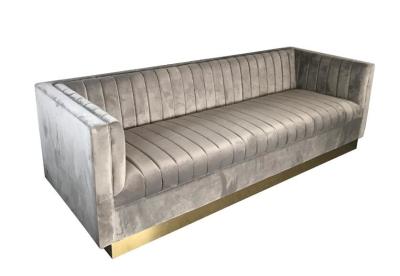 Chine Nouveau sofa modèle en gros de salon de tissu de meubles de tapisserie d'ameublement de velours pour épouser le sofa de location à vendre