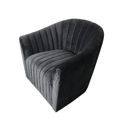 China Sofá contemporáneo del nuevo diseño de lujo solo, sofá negro de la boda del acontecimiento del sofá del terciopelo en venta