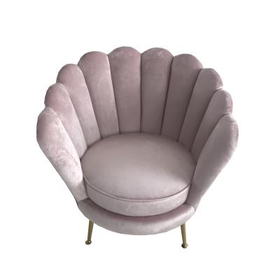 中国 結婚のでき事のビロードのソファー、家具製造販売業のステンレス鋼の足を搭載するピンクのビロードのソファー 販売のため