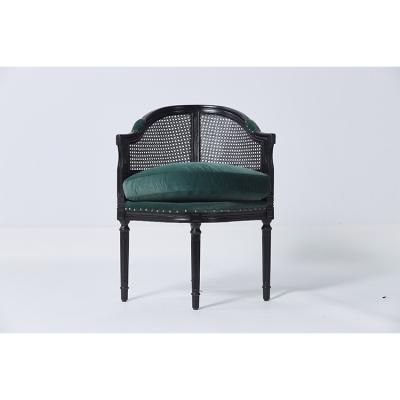 China Elegant Unique Furniture Dining Room Chairs Dark Green Velvet Custom Made for sale