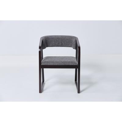 China Clean Grey Fabric Furniture Dining Room Chairs Popular Convenient Concreted Design for sale