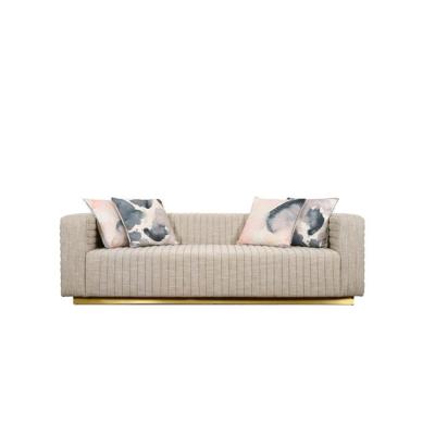 China Amerikanisches klassisches Hauptmöbel-Wohnzimmer-Sofa-4-Sitze- Chesterfield-modernes Leinengewebe-Sofa zu verkaufen