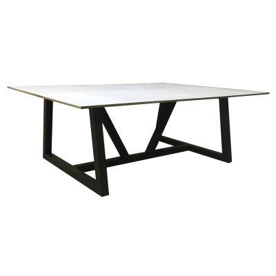 China New Customized Stone Or Wood Top Black Stainless Steel  Living Room Coffee Table for sale
