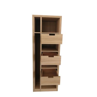 China Customizable Wooden Simple Hotel Room Wardrobe Shelving & Storage Closet Cabinet for sale