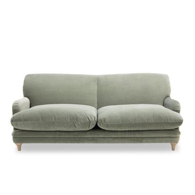 China Mobília de linho real de Sofa Set Custom Made Upholstered da tela do canto da sala de visitas da cama à venda