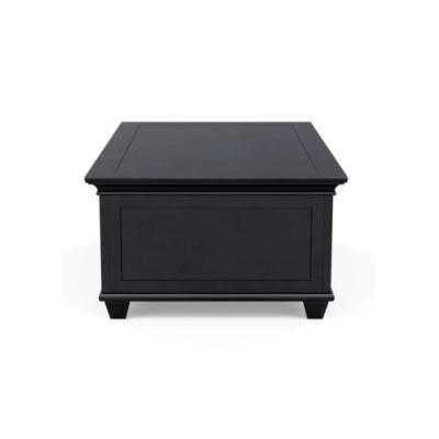 China Practical Simple Rectangular Shape Antique Coffee Table Solid Cheery Wood Two Deep Drawers for sale