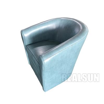 Chine Sofa simple de seater de style de vert de conception moderne de meubles de salon d'unité centrale de tissu français de cuir un à vendre