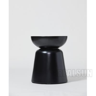China Modern Shape Marble Stone Coffee Table , Stone Side Table In Black Color For Hotel Living room or Meeting room for sale