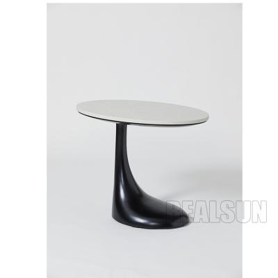 중국 하이 엔드 관습은 라운드 돌 커피 테이블 아름다운 디자인 대리석 재질 돌 정상을 만들었습니다 판매용
