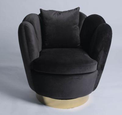 China Modern 76*76*85CM Velvet Fabric Luxury Recliner Armchair for sale