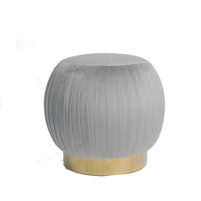 China Modern Home Furniture Sweet Seat Pleated Blush Ottoman / Stools for sale